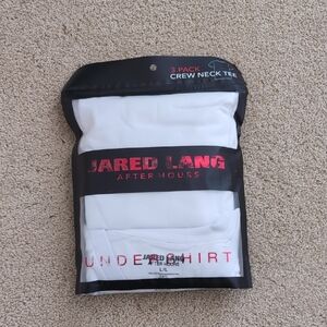 Jared Lang Classic White Crew Neck Undershirt 3-Pack